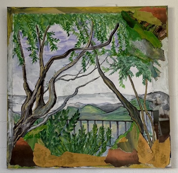 Provence – collage 40x40 cm